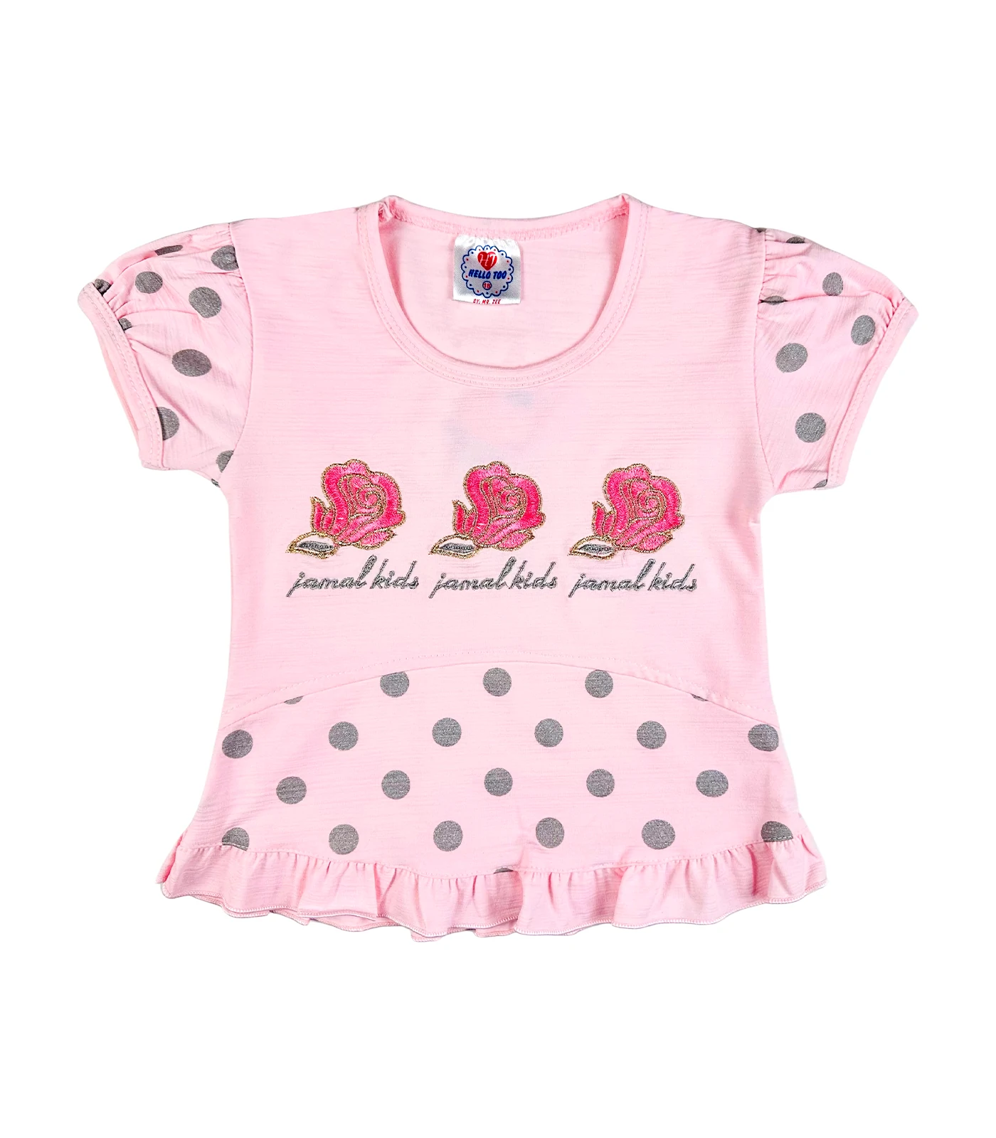 Stylish Embroidered Top & Trouser for Girls Pink