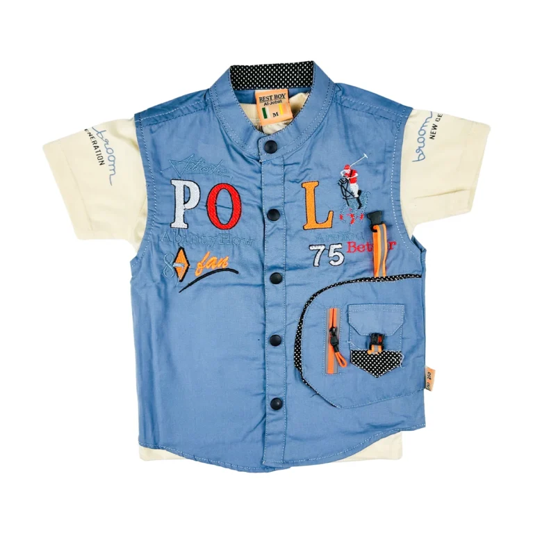 Fancy 3 Pcs Suit for Boys Blue