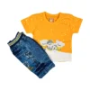 2 Pcs Suit for Boys Yellow