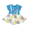 T-Shirt & Skirt Suit for Baby Girls Blue