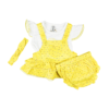 Stylish Suit for Newborn Baby Girl Yellow