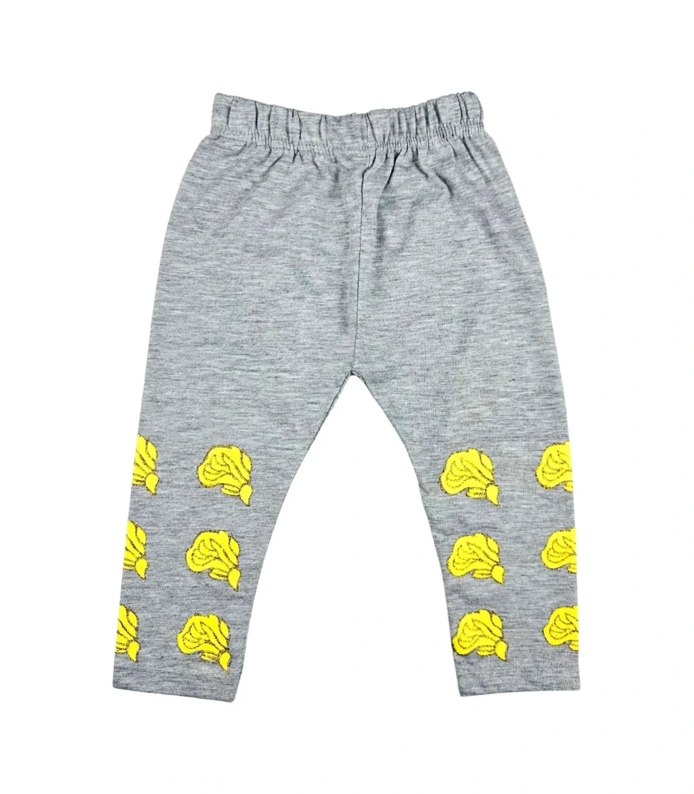 Stylish Embroidered Top & Trouser for Girls Yellow