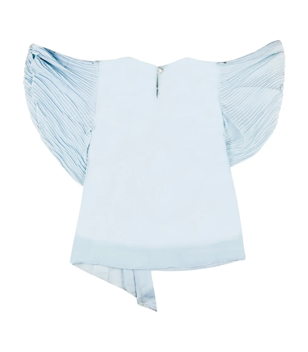 Sequence Work Stylish Top for Girls Blue