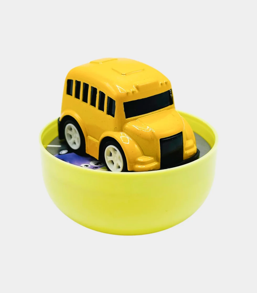 Twisted Egg Cartoon Pull Back Mini Alloy Metal Toy Car